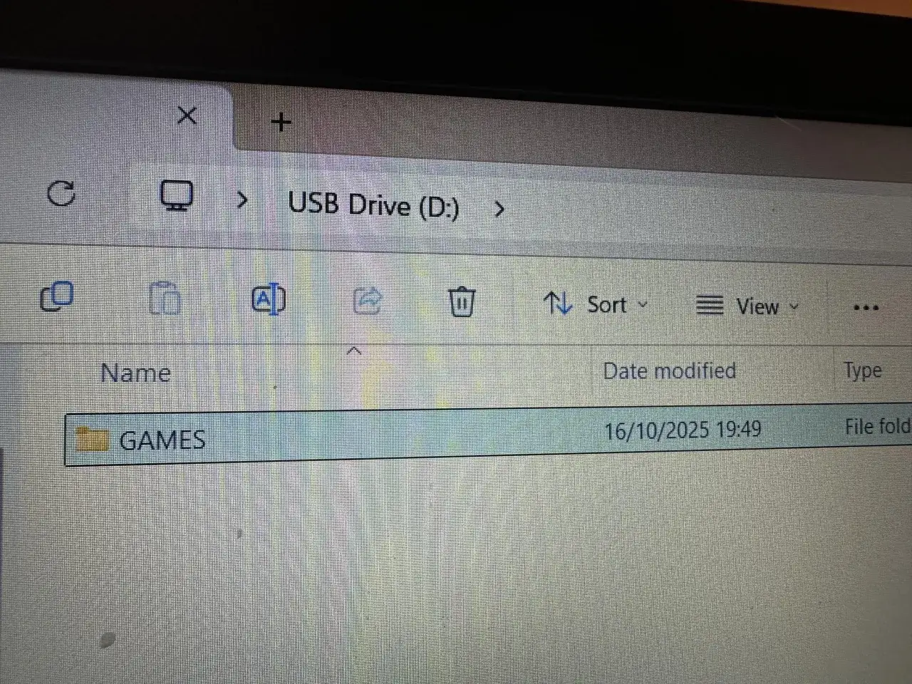 USB drive NTFS folder structure retro gaming