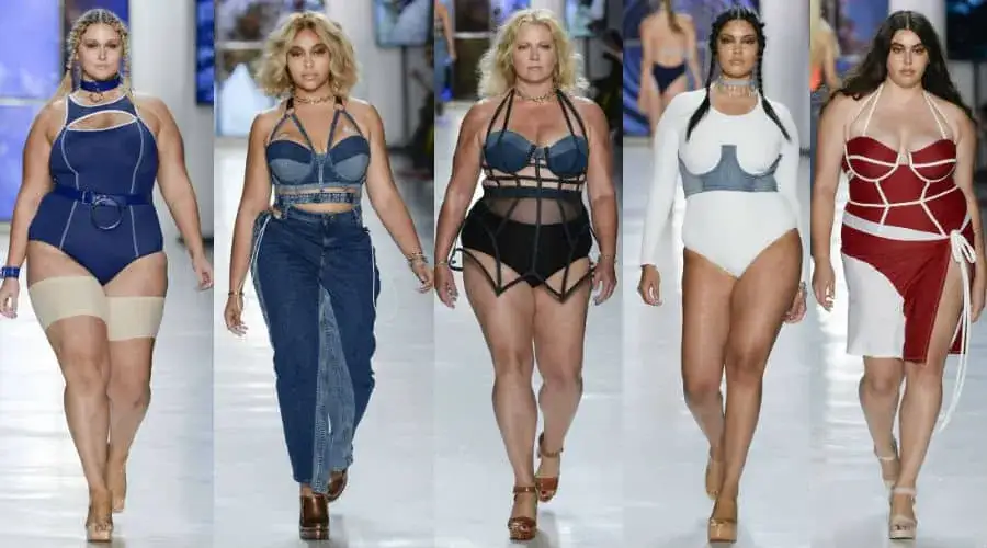 modelki różnych typów sylwetek i wzrostu, modeling high fashion commercial plus size