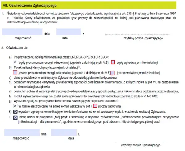 Wzór formularza OGI Energa