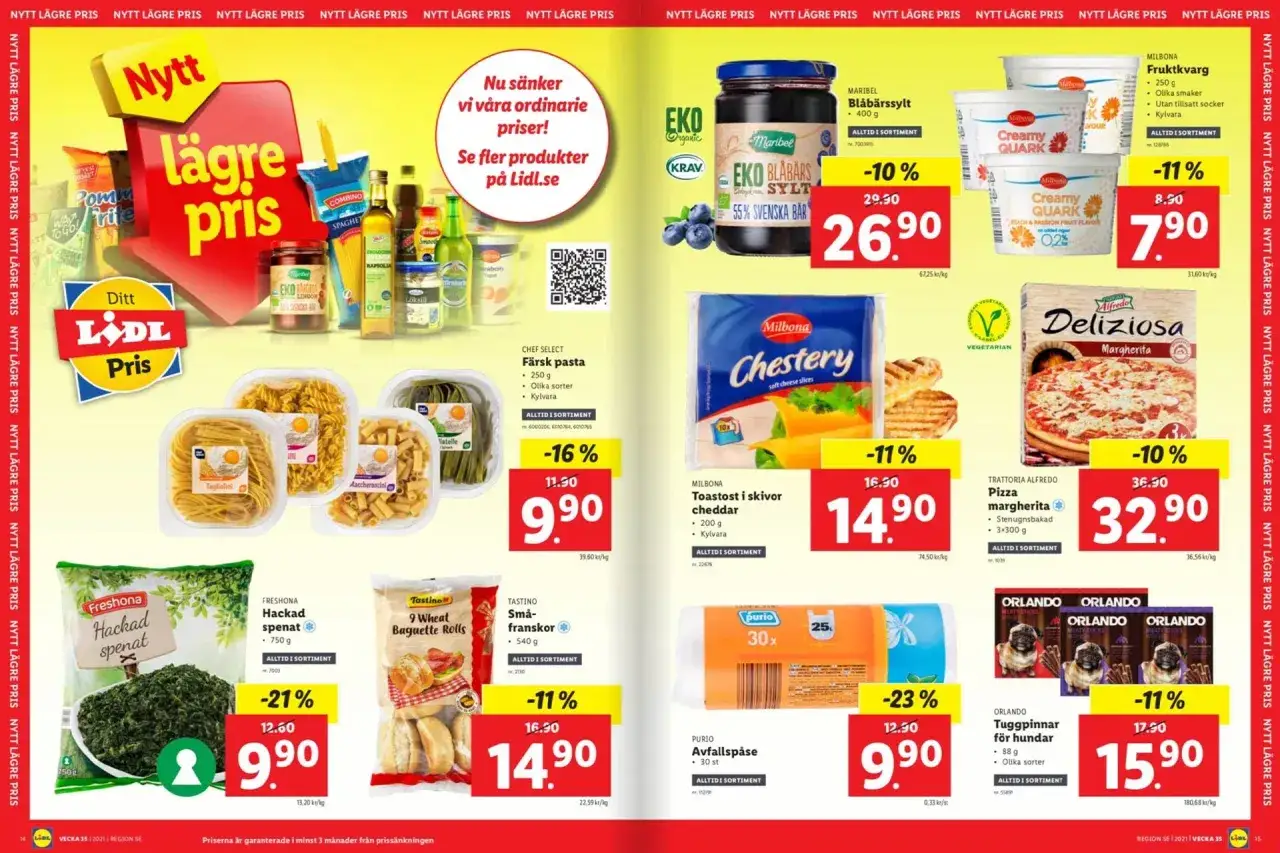 Czy w Szwecji jest drogo? Lidl pokazuje, że nie! Promocje na makarony, sery, pizzę i inne produkty.