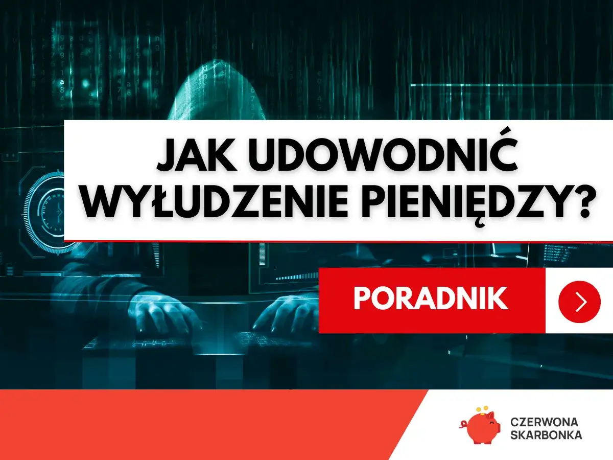 Haker w kapturze przy klawiaturze. Tekst: 