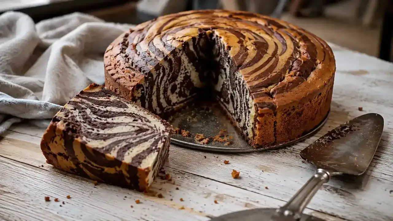 Ein k&ouml;stlicher Zebrakuchen, perfekt f&uuml;r ein gem&uuml;tliches Kaffeetrinken. Dieses Zebrakuchen Rezept ist ein Klassiker.