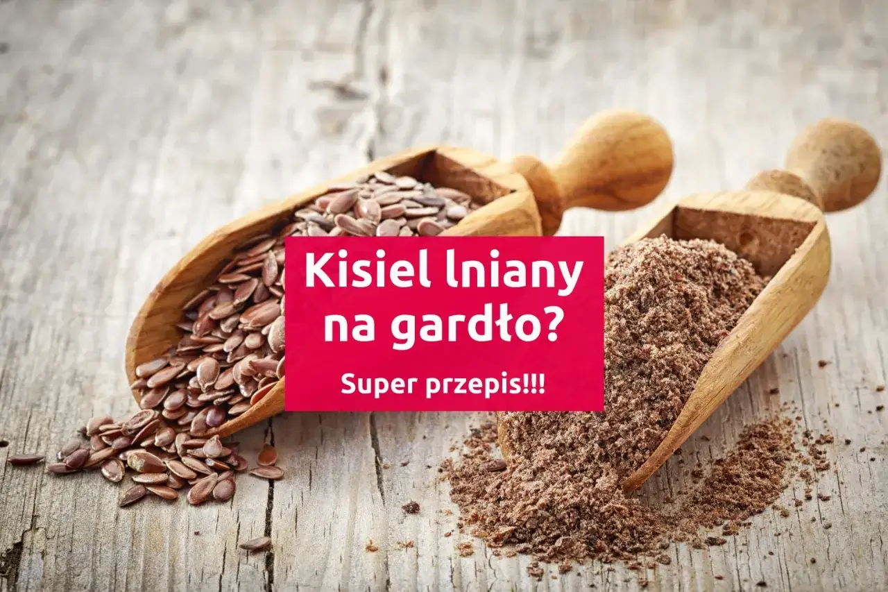 Łyżki z siemieniem lnianym i mielonym siemieniem lnianym. Kisiel lniany na gardło to super przepis na ulgę!