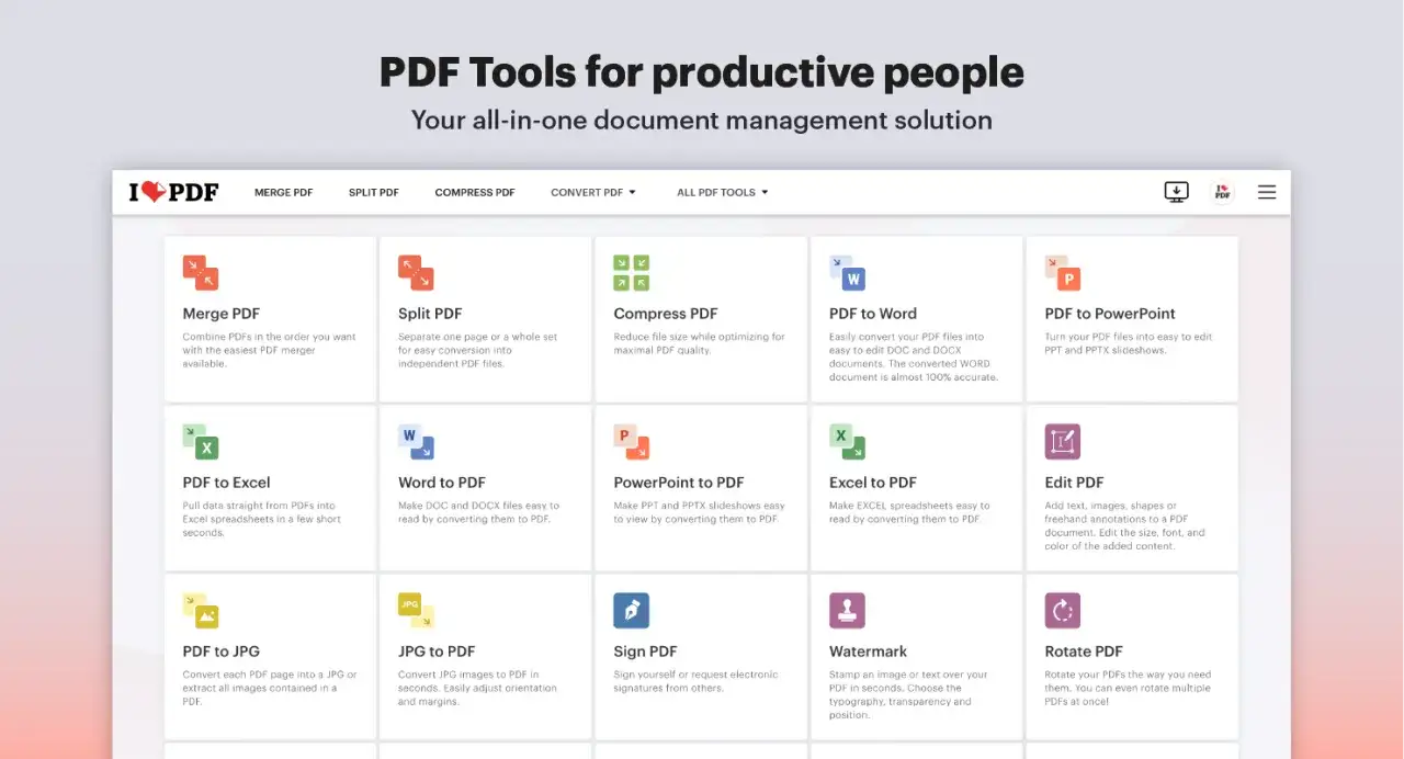 IlovePDF vs Smallpdf comparison