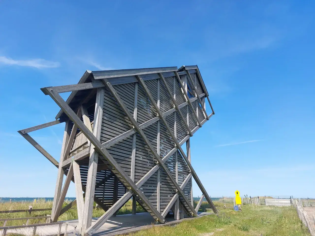Einzigartige Holzkonstruktion am Meer. Tolle Aussichtspunkte und Geheimtipps für Heiligenhafen.
