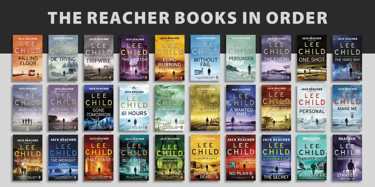 Kolekcja książek Lee Child z serii Jack Reacher w kolejności: od 