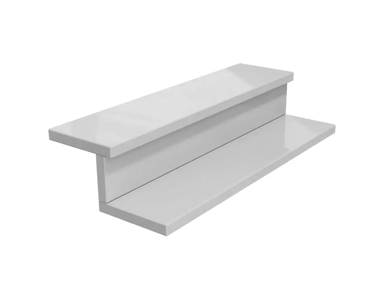 Białe, nowoczesne stopnie z konglomeratu, tworzące schodki o minimalistycznym designie.