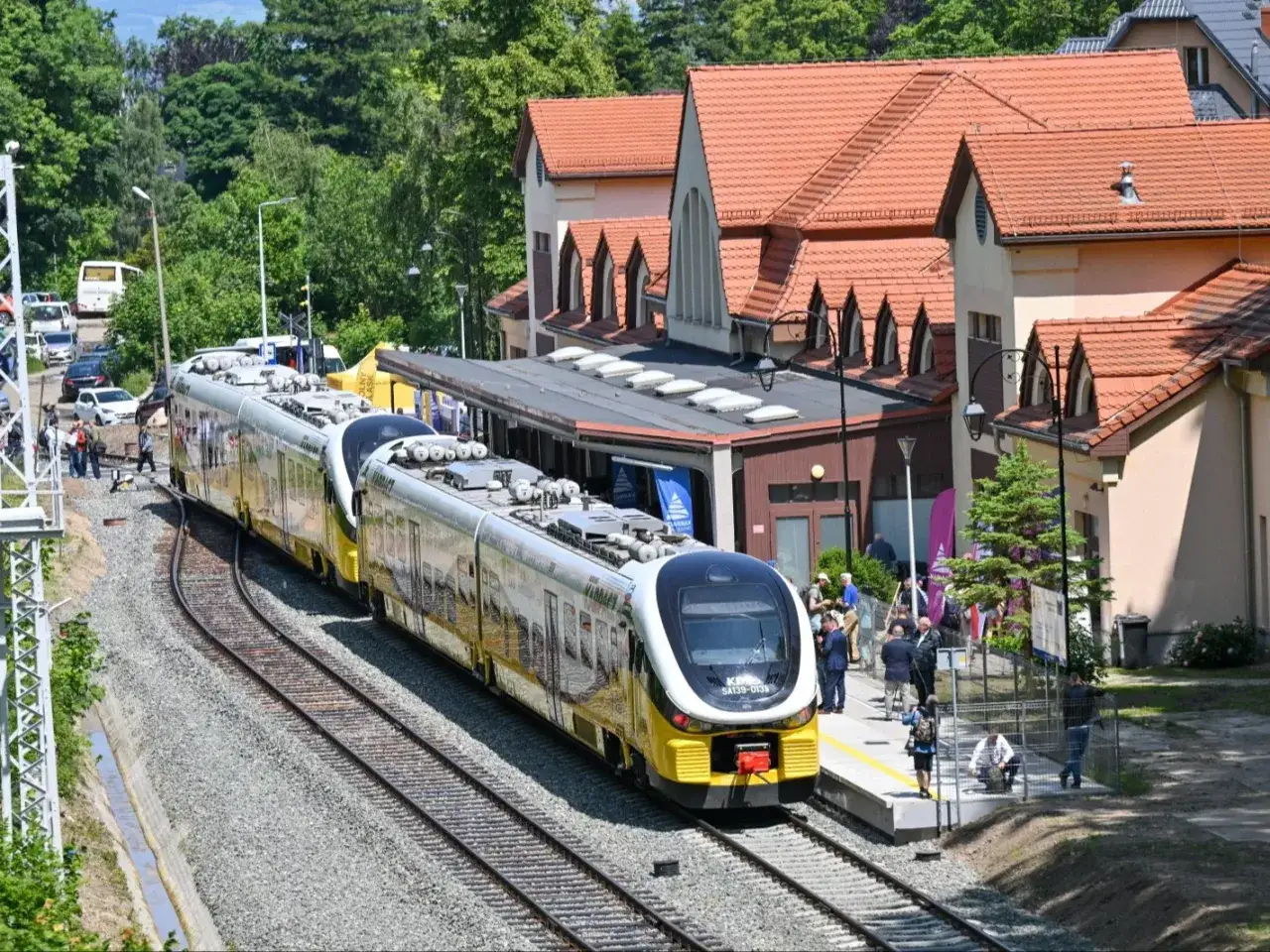 Pociąg w Karkonoszach