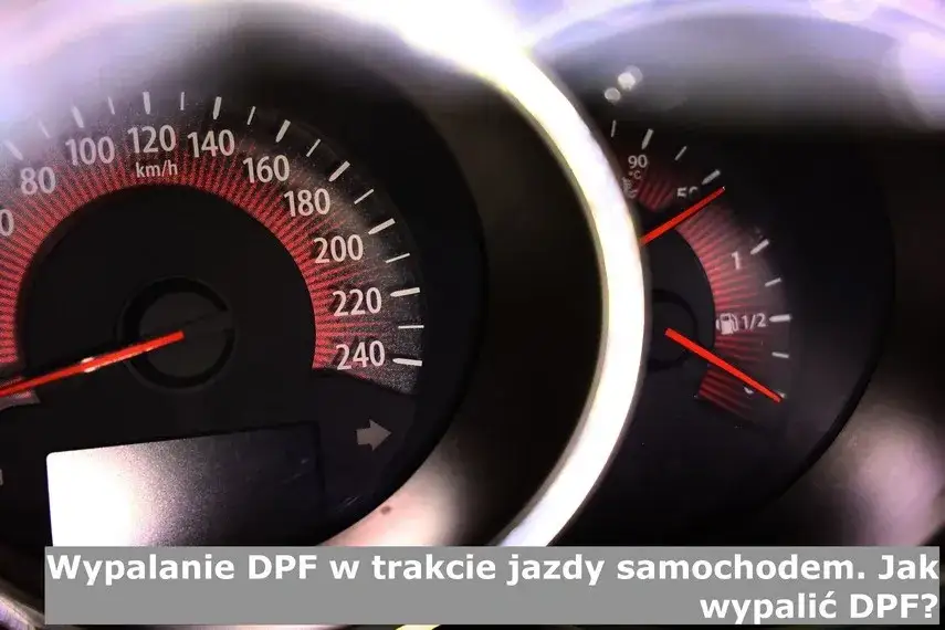 infografika warunki wypalania DPF prędkość obroty
