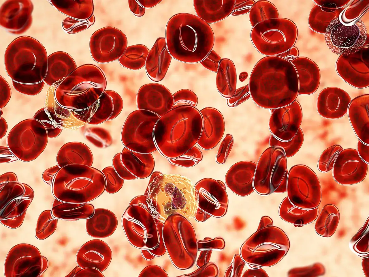 Kropla krwi pod mikroskopem, symbolizująca diagnostykę