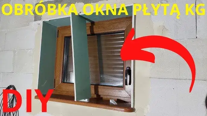 porównanie obróbki okien tynkiem i płytami g-k