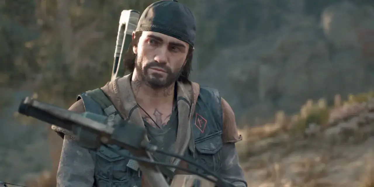 Deacon St. John z Days Gone 2 PS4, z łukiem na plecach, gotowy na kolejne wyzwania.