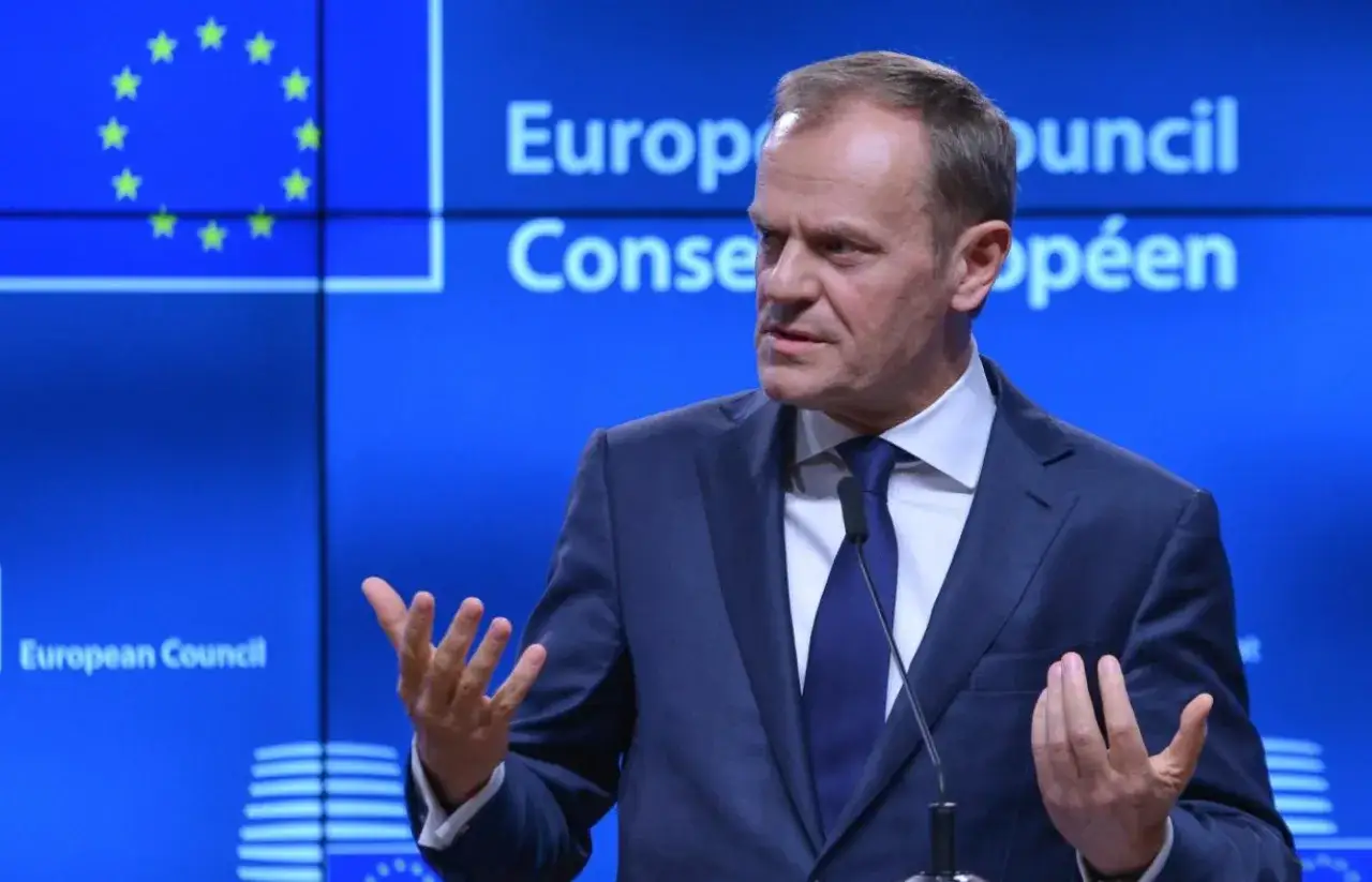 Donald Tusk Przewodniczący Rady Europejskiej w Brukseli