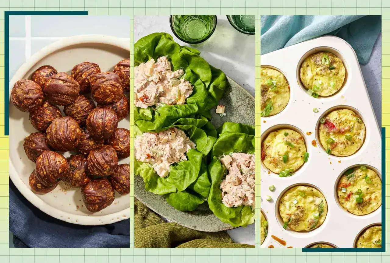 Energibollar, kycklingsallad i salladsblad och &auml;ggmuffins. Perfekt f&ouml;r att maximera hur mycket protein kroppen kan ta upp.