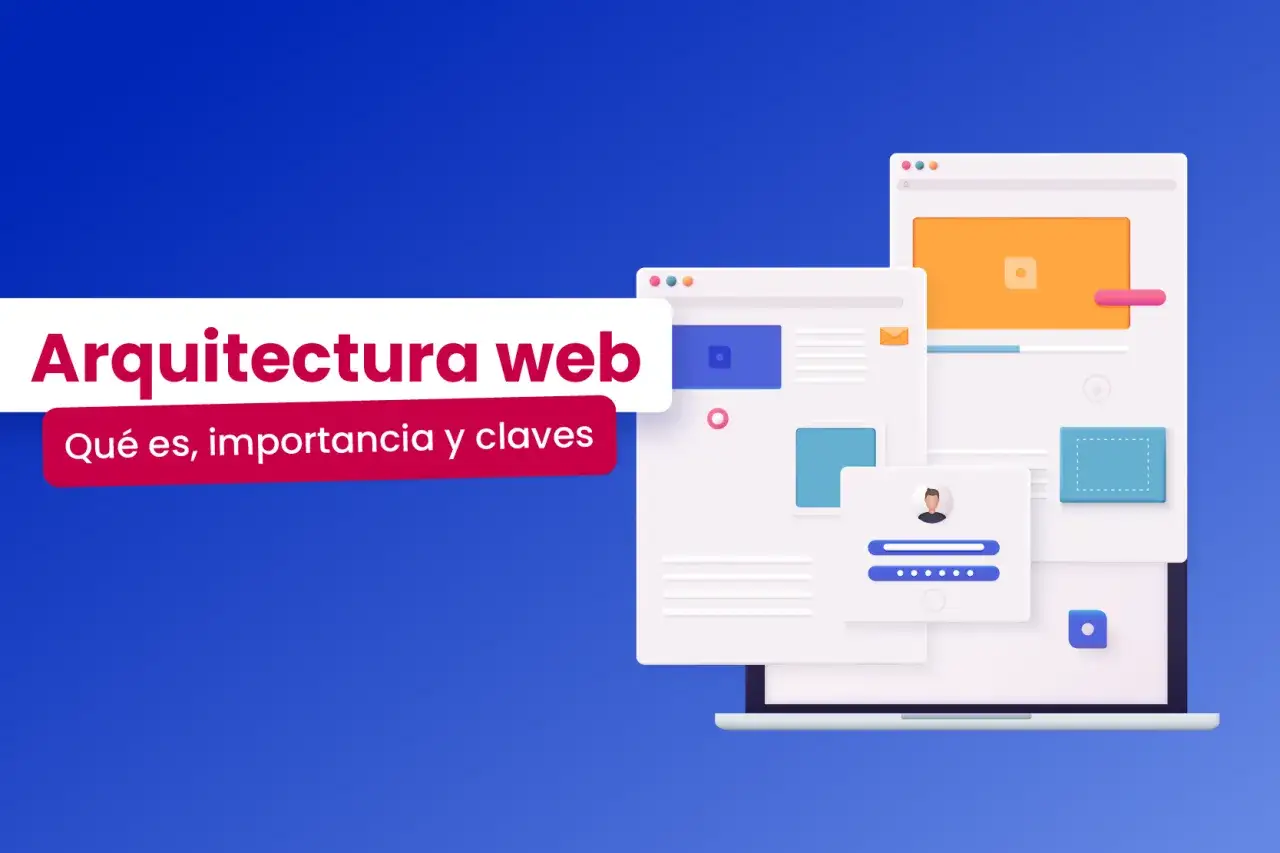 Dise&ntilde;o de un sitio web con elementos de interfaz de usuario, texto 