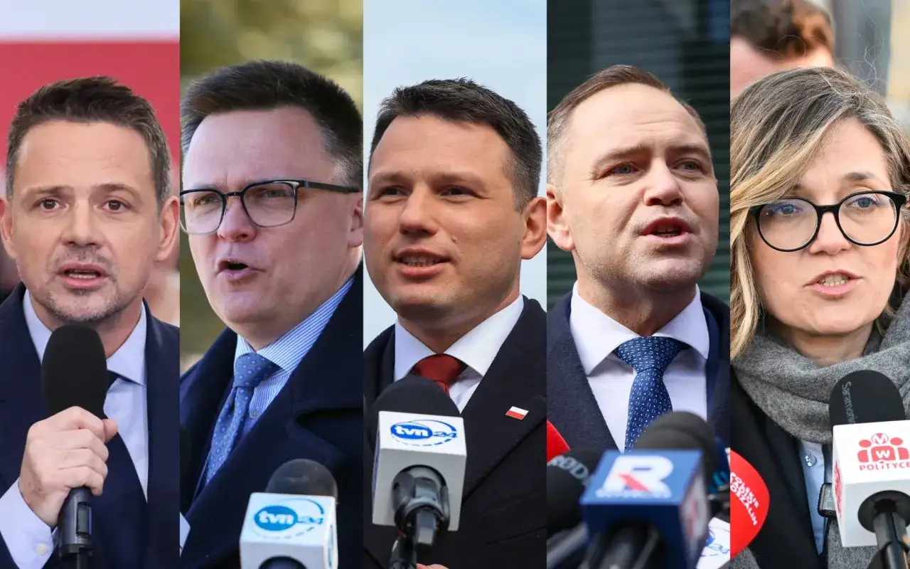 Politycy przemawiający do mediów. Czy to odpowiedź na pytanie, dlaczego w sondażach aż 60 procent Polaków chce prezydenta niezależnego od partii?