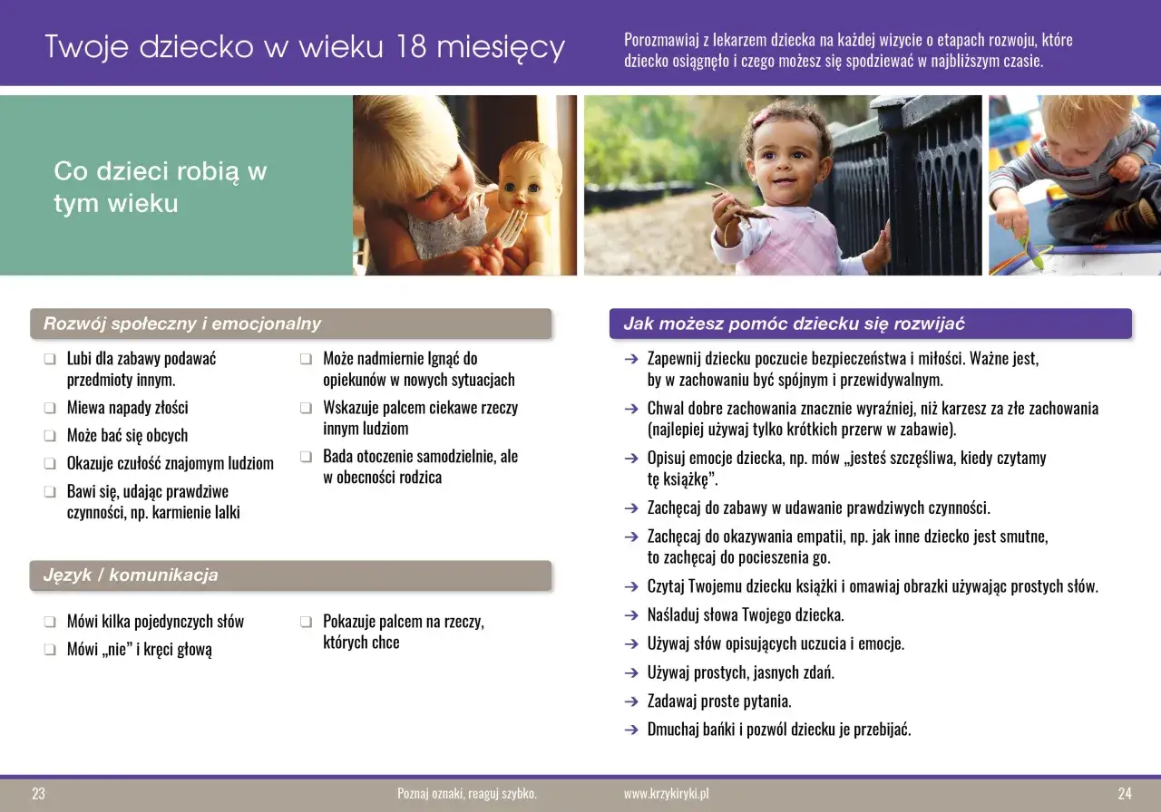 Dziecko bawi się lalką, inne dziecko trzyma liść, a trzecie rysuje. Poznaj znaki ostrzegawcze dzieci i wspieraj ich rozwój.