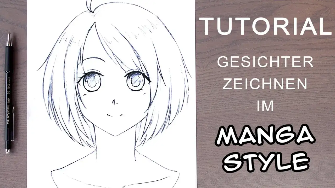 Manga Kopf zeichnen Schritt f&uuml;r Schritt