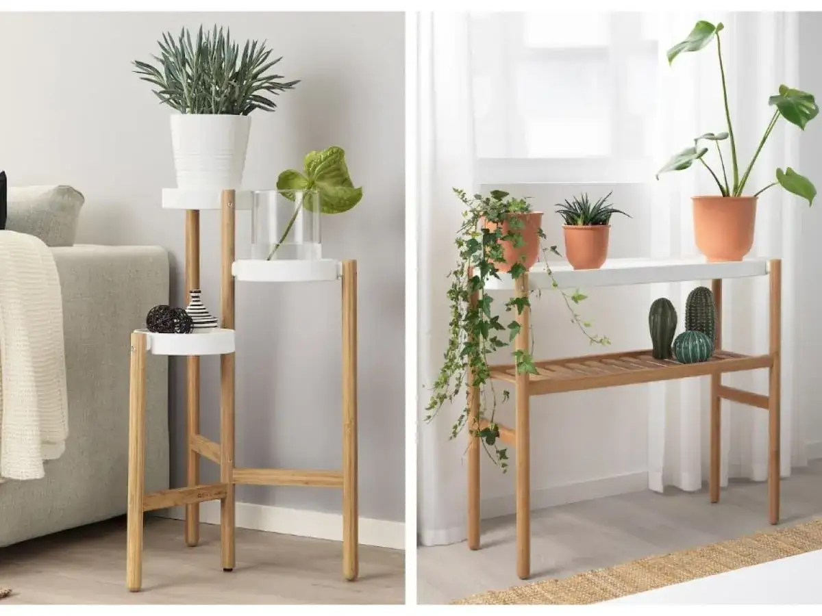 Kwietnik stojący DIY drewniany