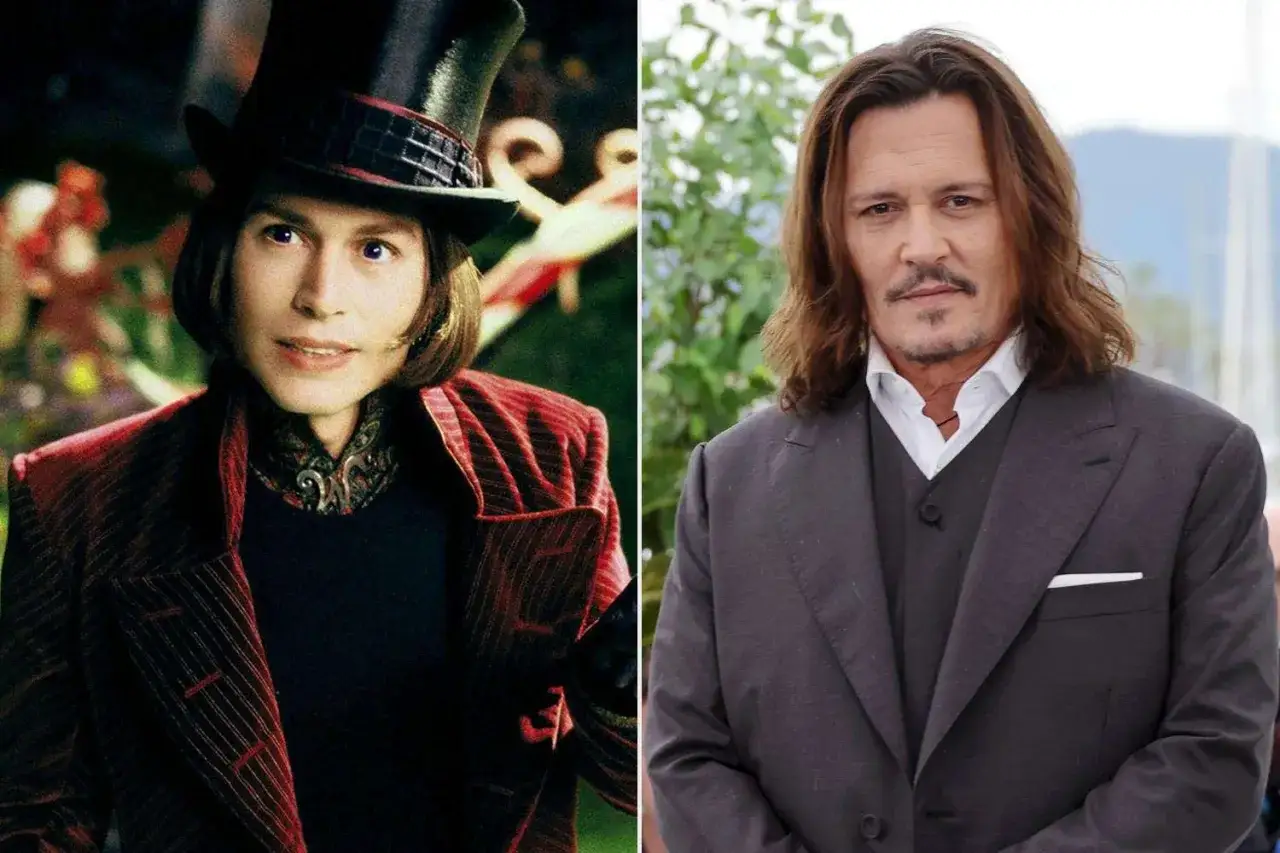 Johnny Depp jako Willy Wonka z 