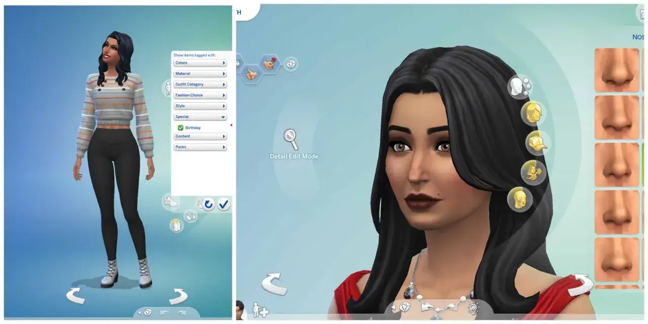 Jak edytować sima podczas gry Sims 4 kodem? Zobacz, jak zmienić nos i inne detale w trybie edycji.