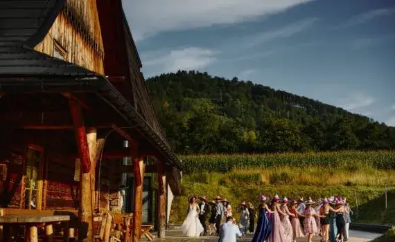 wesele w górach widok Tatry Beskidy