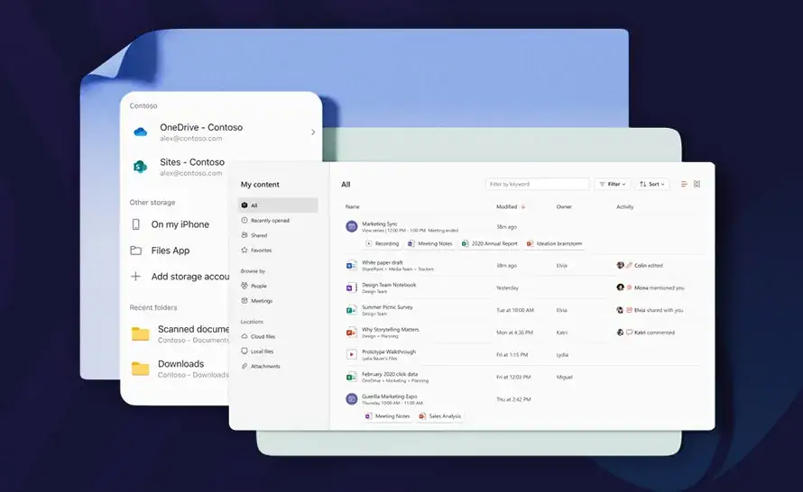 Ustawienia otwierania plików SharePoint OneDrive