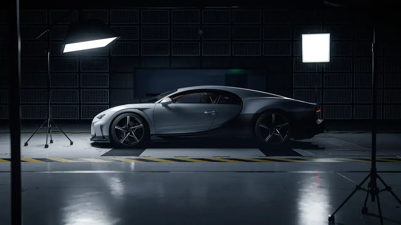 Bugatti Chiron z boku