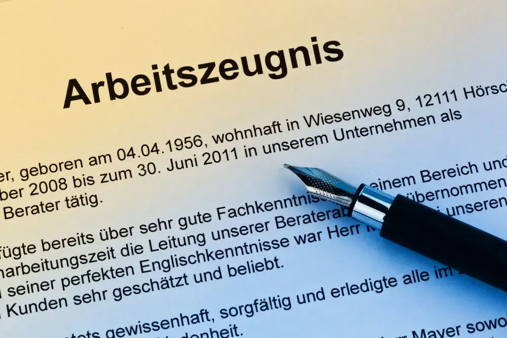 Przykładowe niemieckie świadectwo pracy Arbeitszeugnis