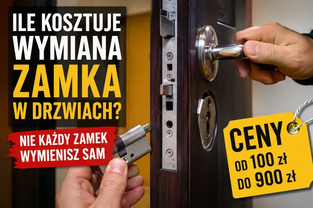 Ile kosztuje wymiana zamka w drzwiach antywłamaniowych? Zobacz ceny od 100 do 900 zł. Nie każdy zamek wymienisz sam.