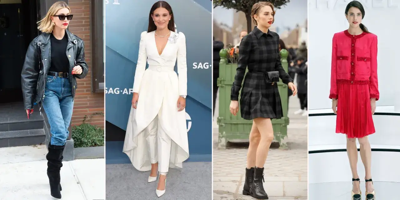 Cuatro it girls muestran estilos ic&oacute;nicos: cuero y jeans, blanco elegante, cuadros modernos y rosa vibrante.
