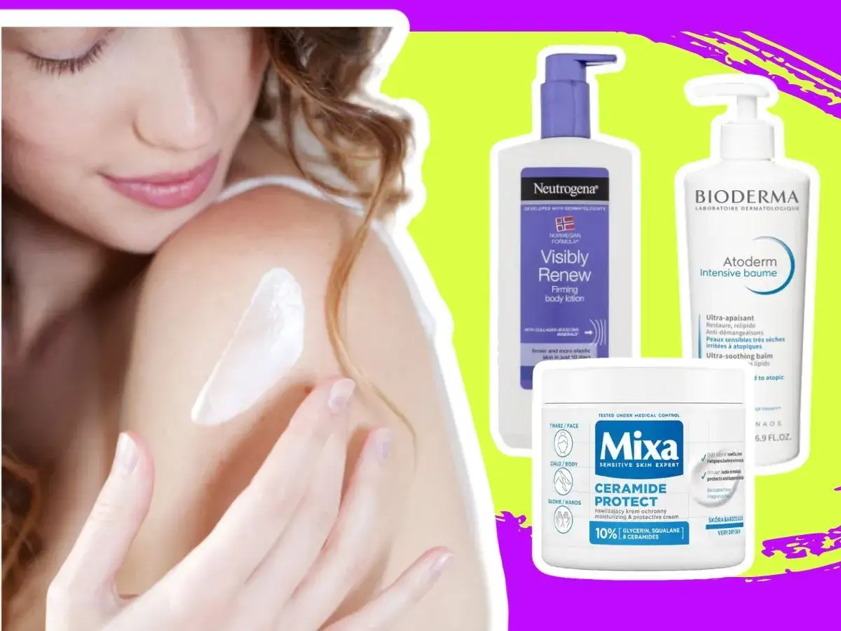 Kremy do ciała: Neutrogena Visibly Renew, Bioderma Atoderm, Mixa Ceramide Protect. Body lotion co to? To kosmetyki nawilżające skórę.