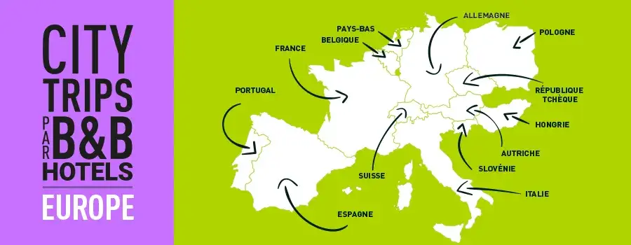 Mapa B&B Hotels Polska