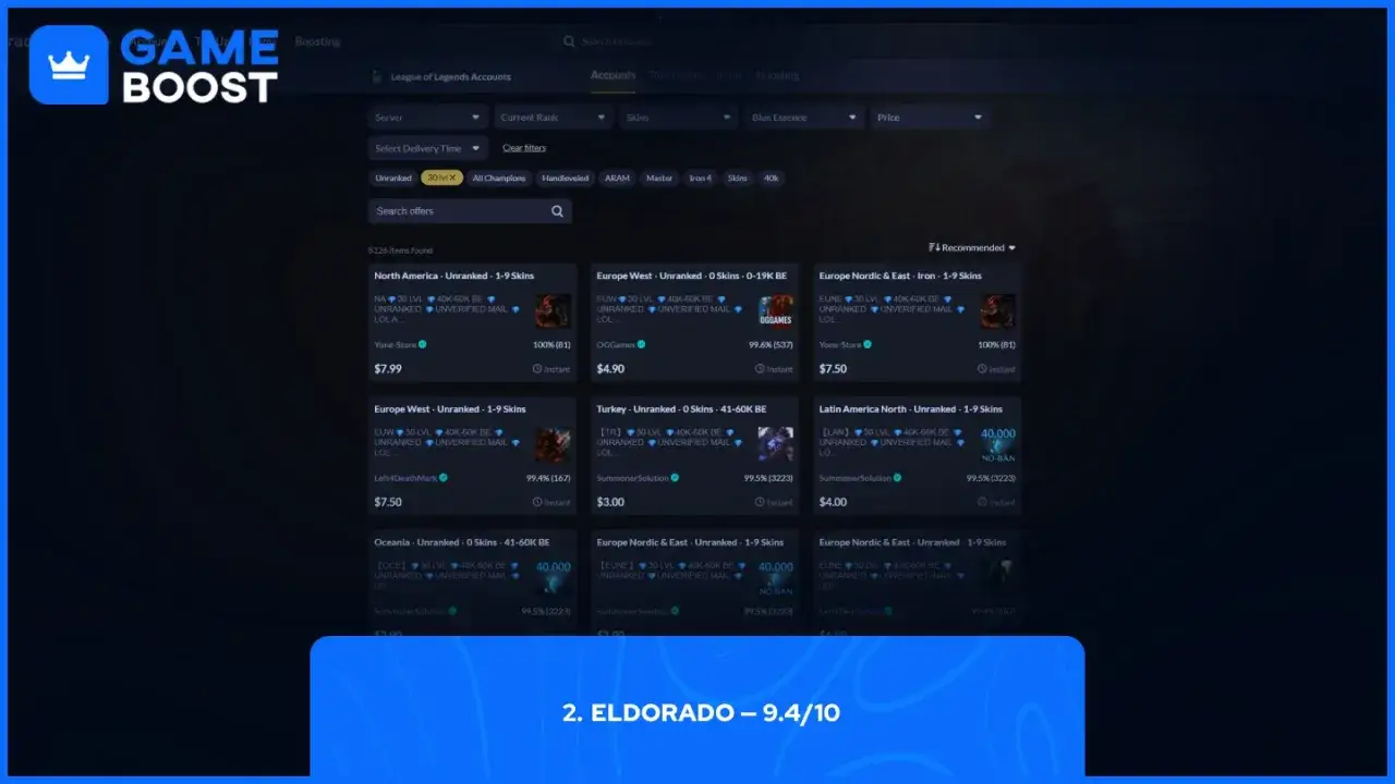 Wycena konta League of Legends czynniki