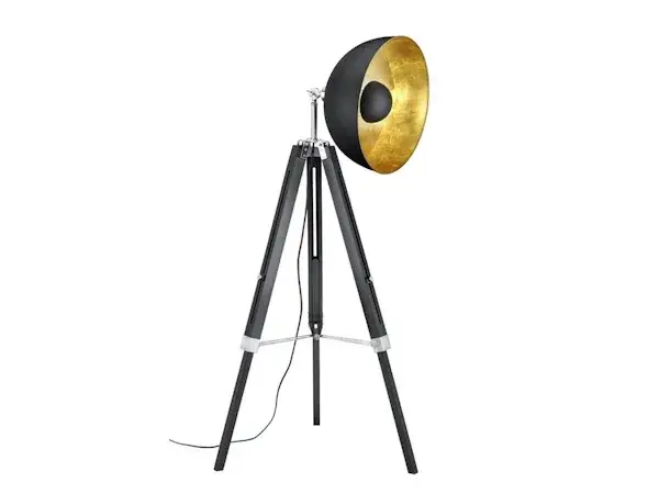 Zdjęcie Lampa stojąca czarna loft - Najlepsze lampy loftowe do salonu i sypialni