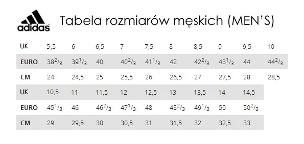 tabela rozmiarów adidas