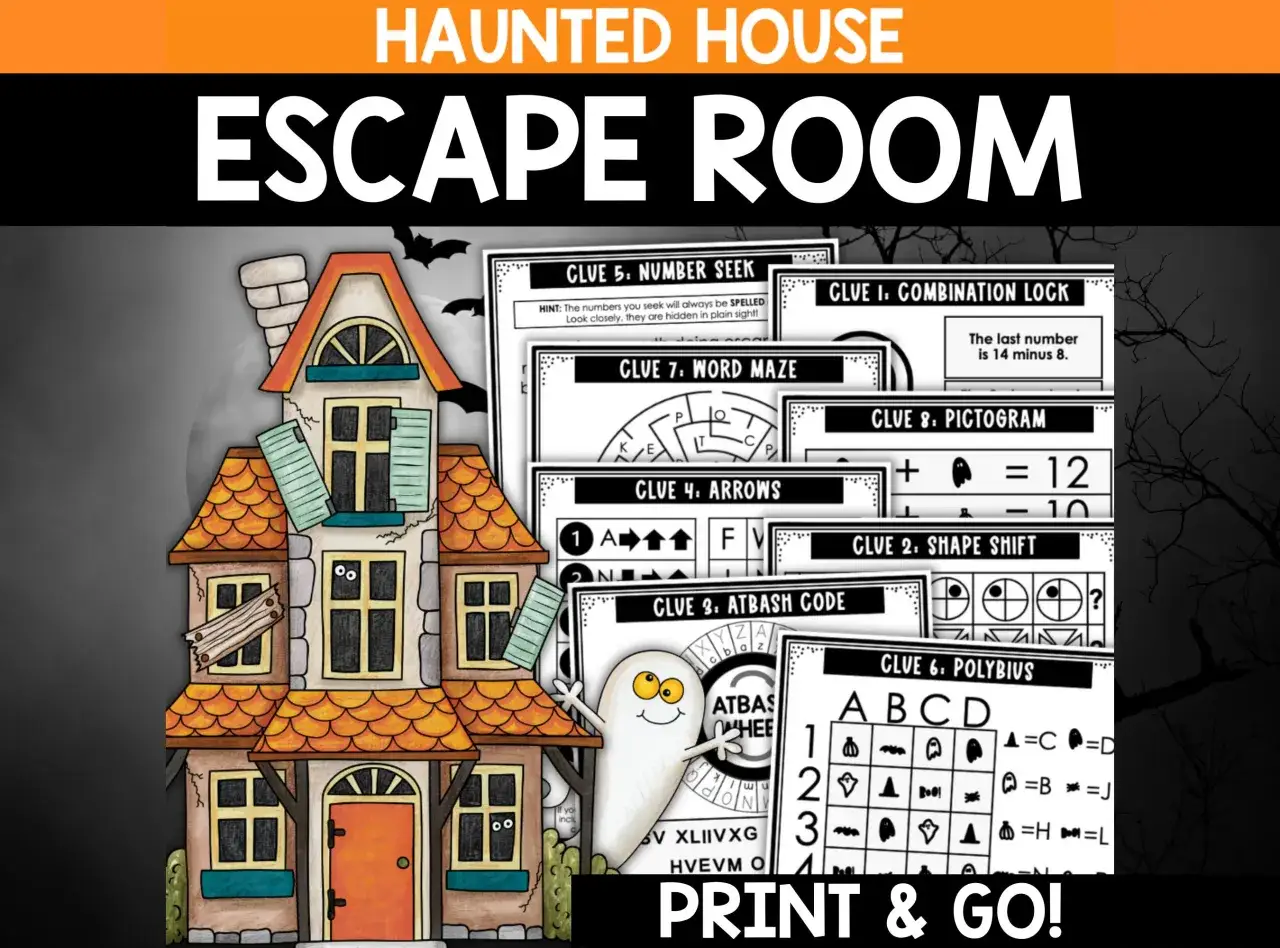 Straszne gry w realu: nawiedzony dom escape room z zagadkami, duchami i nietoperzami. Idealne na Halloween!