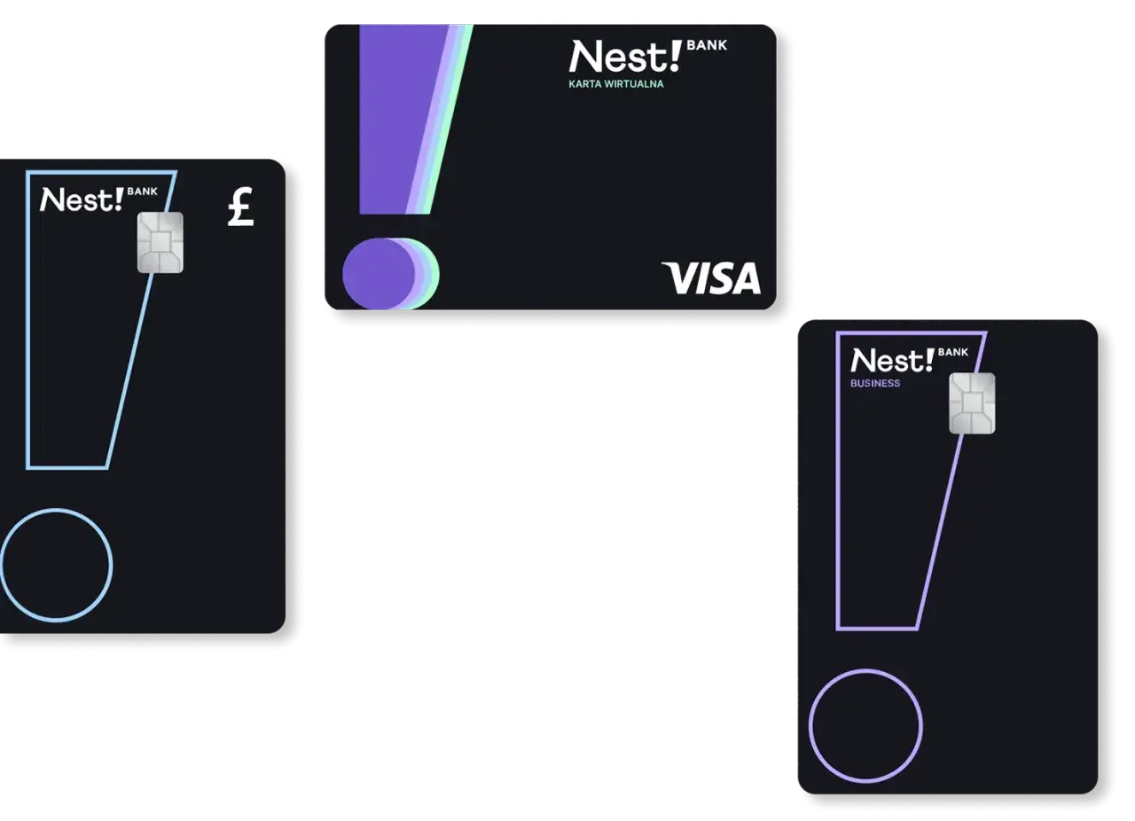 Karty Nest! BANK: wirtualna, z symbolem funta i biznesowa. Dowiedz się, nest bank co to za bank.