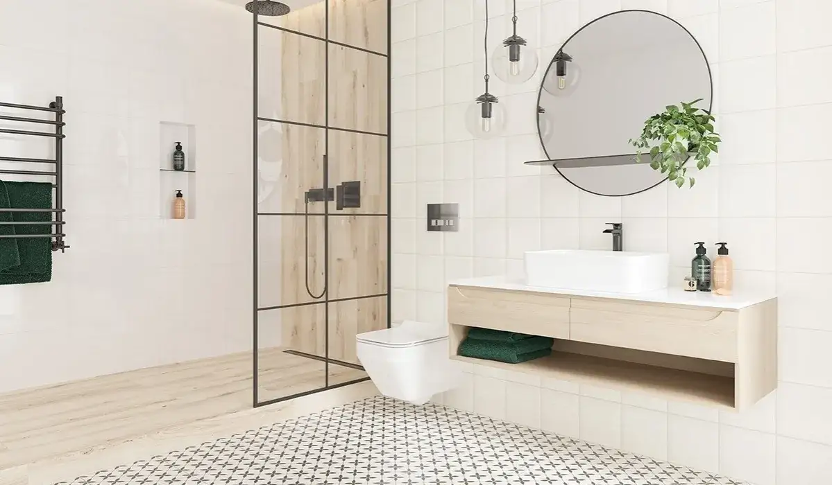 Mała łazienka 2x2 prysznic walk-in aranżacje