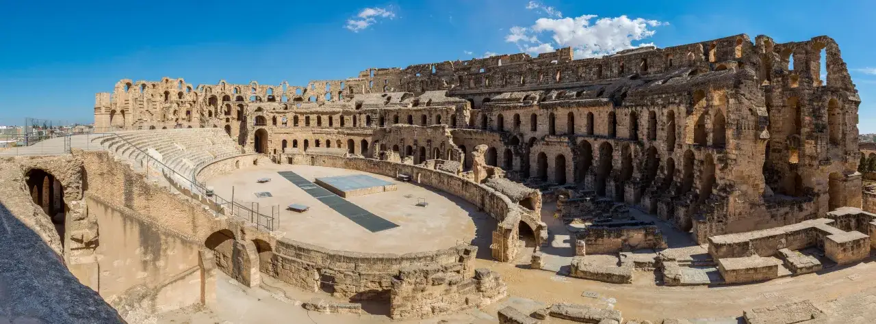 Ruiny Kartaginy amfiteatr El Jem Tunezja