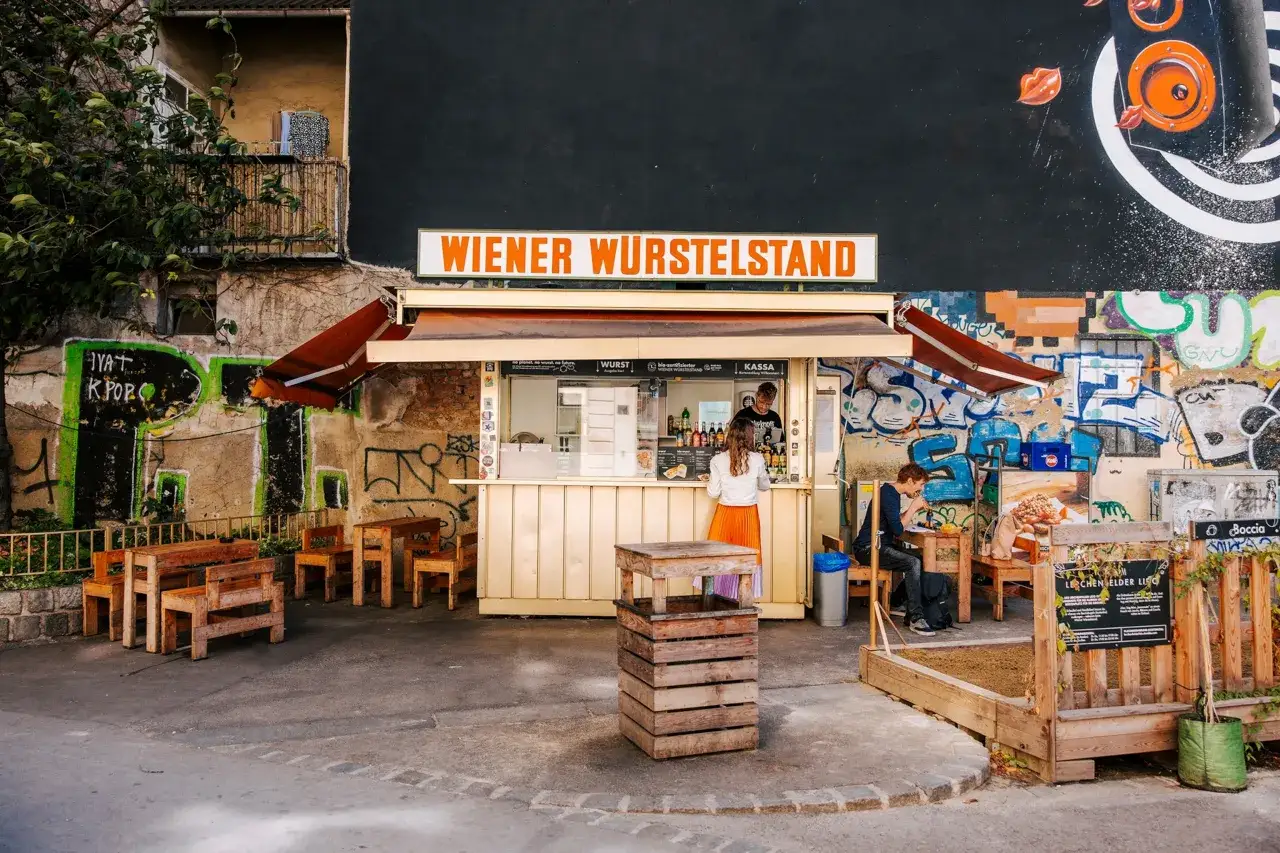 W&uuml;rstelstand w Wiedniu