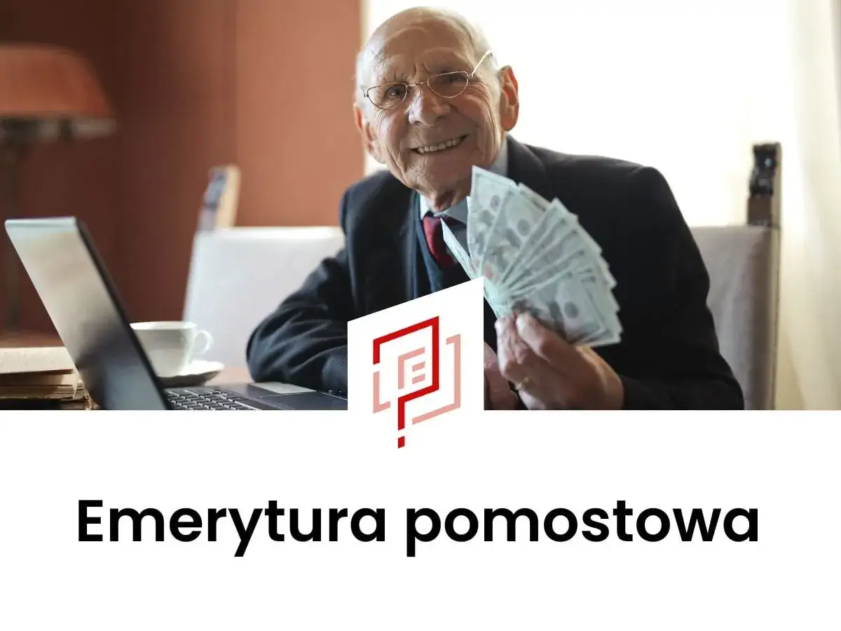 Uśmiechnięty starszy pan z pieniędzmi w ręku. Czy wiesz, ile procent wynosi emerytura pomostowa?