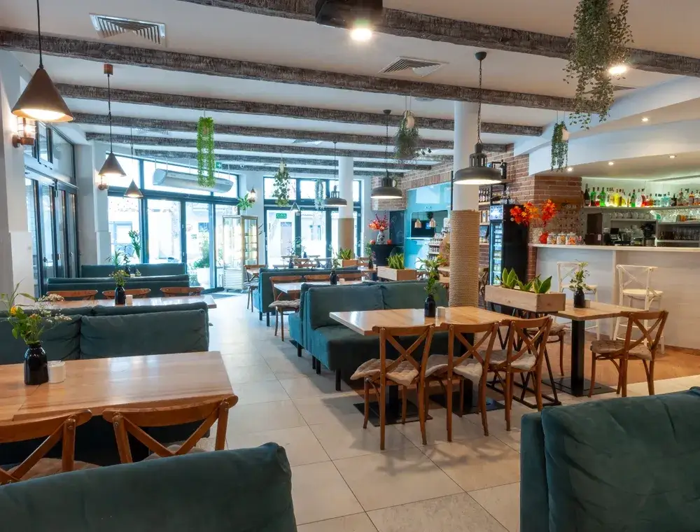 Mesa Grill Restaurant Cafe wnętrze ogródek