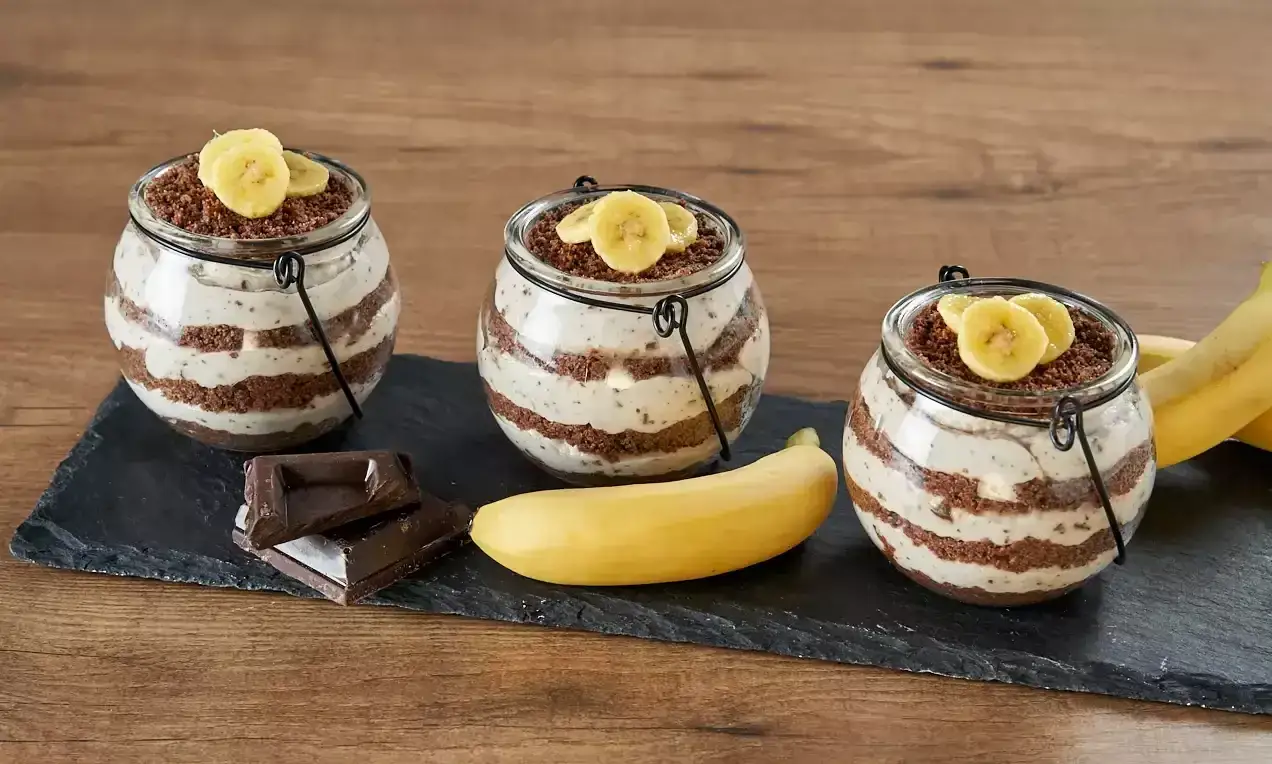 Dessert banana e cioccolato vari tipi