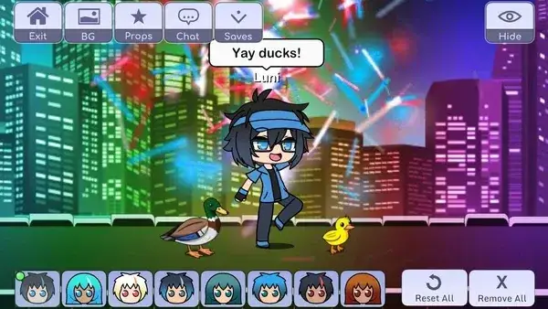 Gacha Life studio mode interface