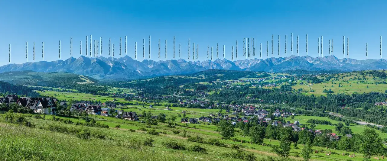 panorama z wieży widokowej Chrząstówka Tatry