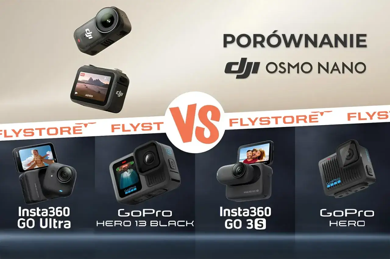 Porównanie kamer: Insta360 GO Ultra, GoPro HERO 13 BLACK, Insta360 GO 3S, GoPro HERO. Jaka kamera do streamowania będzie najlepsza?