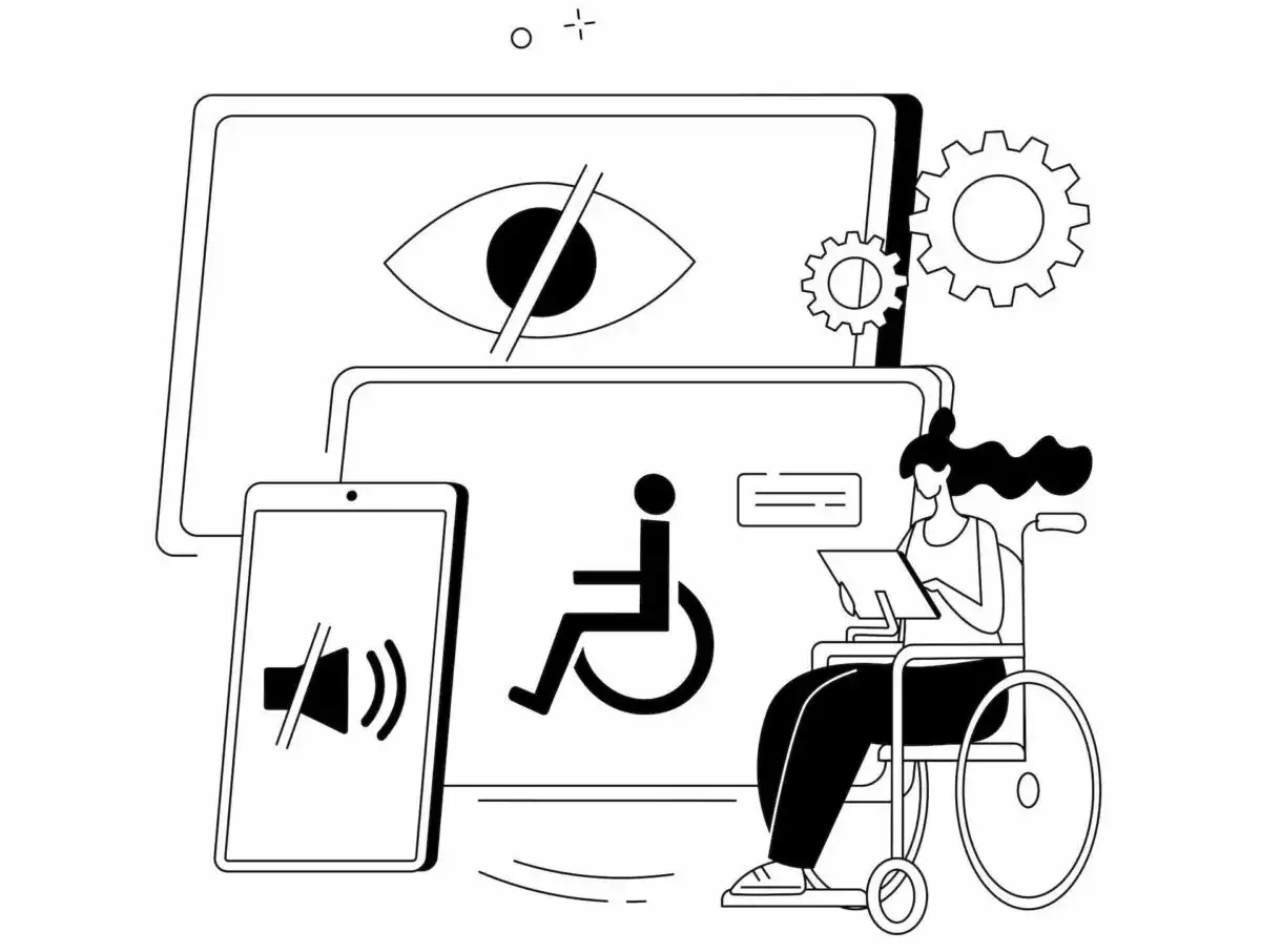 Osoba niesłysząca korzystająca z telefonu z napisami