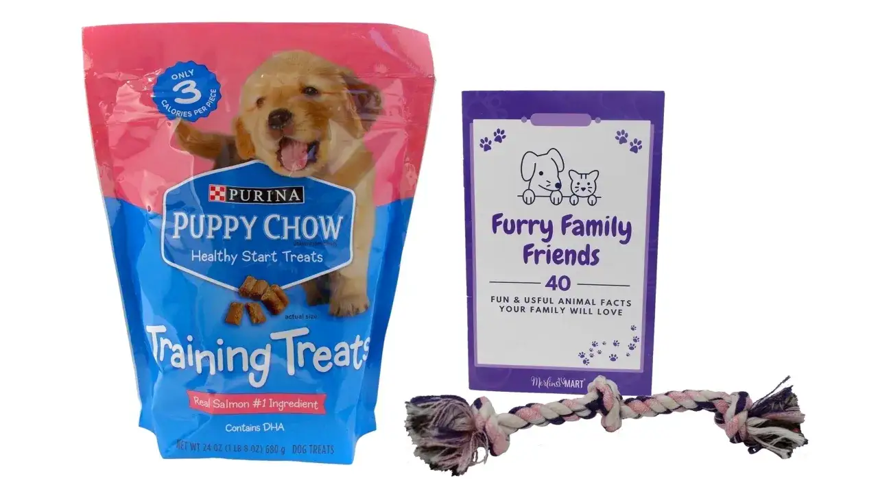 Smaczki dla szczeniaka: Purina Puppy Chow Training Treats, książeczka 