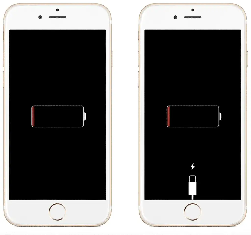 ikony ładowania iphone wyłączony